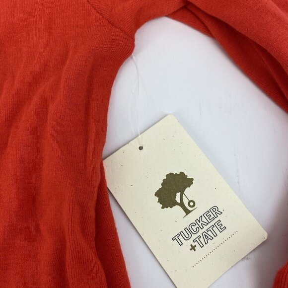 Tucker+Tate Cardigan Girls Small Red Button Front Long Sleeves New - Picture 4 of 6